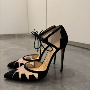 Bionda Castana Lana black suede heels